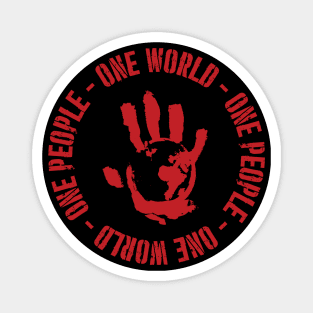 Flag Smashers - One World One People Magnet